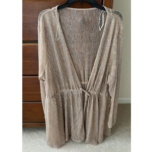 H&M Metallic Beige Dress